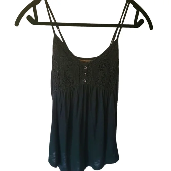 AMERICAN Eagle N Neck Black Camisole Top Size XS - Picture 1 of 8